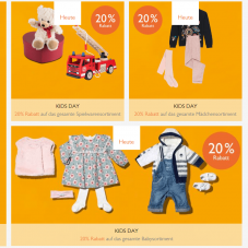 Nur heute: 20% auf das gesamte Kindersortiment bei Globus, z.B. Morgenroth Teddybär für CHF 39.90 statt CHF 59.90