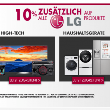 Nur heute: 10% auf alles von LG bei Conforama, z.B.  4K OLED-FERNSEHER LG 140 cm (55“) 55EG9A7 für CHF 1259.10 statt CHF 1999.-