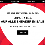 10% extra auf alle Sneaker im Sale bei Sarenza, z.B. Geox U Box G U84R3G für CHF 82.70 statt CHF 114.90