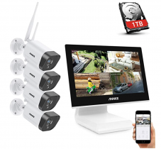 ANNKE WLAN Überwachungskamera Set Außen mit Monitor