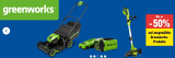 Bis zu 50% Rabatt auf Greenworks Gartengeräte bei Jumbo
