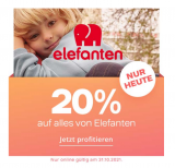 Dosenbach: 20% Rabatt auf die Marke Elefanten