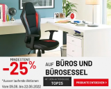 Conforama: Back to School Angebote mit diversen Büro-Produkten, z.B. elektrisch höhenverstellbare Schreibtische, Bürostuhle, Bürolampen etc.