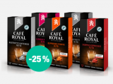 Café Royal: 25% Rabatt auf Doppio Espresso, Espresso und Lungo Forte, sowie Ristretto und Ristretto Intenso
