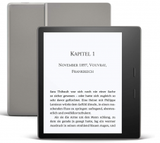 Kindle Oasis, Leselicht mit verstellbarer Farbtemperatur, wasserfest, 8 GB, WLAN, Grafit