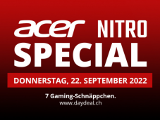 Acer Nitro Special bei DayDeal – 7 Gaming-Schnäppli, alle zwei Stunden ein neuer Deal