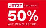 Dosenbach – 50% Rabatt auf das zweite Paar reduzierte Schuhe / Taschen im Sale oder Outlet