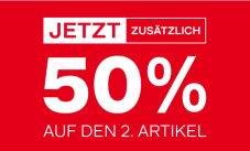 Dosenbach - 50% Rabatt auf das zweite Paar reduzierte Schuhe / Taschen im Sale oder Outlet
