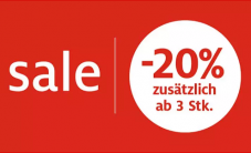 Sale bei Manor - Bis zu 70% Rabatt & 20% Extrarabatt beim Kauf von 3 reduzierten Modeartikeln