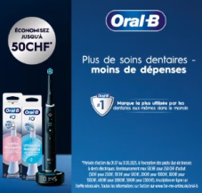 Bis zu CHF 50.– Cashback auf Oral-B Produkte – gültig bis 31.10.2025