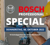 Bosch Professional Special bei DayDeal - 10 Schnäppli für die Werkstatt, von 9-18 Uhr jede Stunde ein neuer Deal