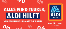 Aldi Gutschein für 5 Franken Rabatt ab 50 Franken Einkauf (nur am 30.06. & 01.07. einlösbar)