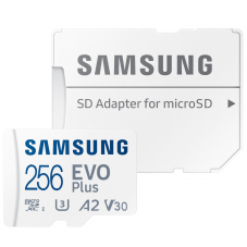 Samsung EVO Plus 256GB microSDXC Full HD & 4K UHD inkl. SD-Adapter (130 MB/s Lesen/Schreiben) bei Ackermann