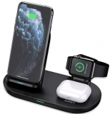 AUKEY 3 in 1 kabelloser Ladegerät für iPhone 12, iWatch, AirPods Pro
