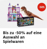 Bis zu 50% Rabatt auf Spielwaren bei Manor