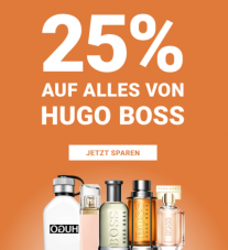 25% auf Hugo Boss Produkte bei Import Parfumerie