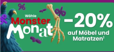 20 % Rabatt auf Möbel & Matratzen bei Conforama Schweiz
