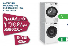 Frankenspalter: Blaumann Bratpfannen-Set 3-tlg. für CHF 29.90, beko Waschturm 501032CH & 50101434CH1 für CHF 1089.- u.v.m.