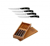 RÖSLE Steakmesser, 4 Steakmesser mit Klinge aus Klingenspezialstahl, inkl. Holzbox bei Ackermann (nur heute)
