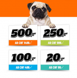 Lipo: 20 / 100 / 250 / 500 Franken Zusatzrabatt ab Mindestbestellwert 99 / 499 / 999 / 1499 Franken