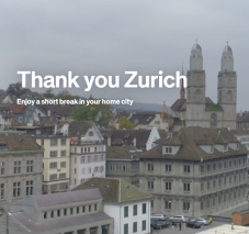 Hotelübernachtungen in Zürich inklusive Frühstück für 20 Franken pro Person!