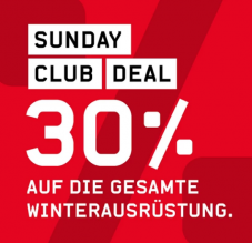 Ochsner Sport: Sunday Club Deal – 30% auf Winterausrüstung