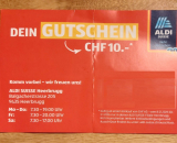 CHF 10.- Rabatt ab CHF 60.- Einkauf bei Aldi Suisse in Heerbrugg - SG (Lokal)