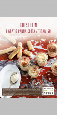 Ein kleines Tiramisu / Panna Cotta bei Spiga
