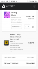 Affinity Photo für CHF 25.- mit Gutschein