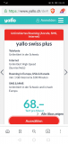 Yallo swiss Plus Abo mit unlim. Roaming für CHF 68.-/Monat