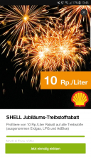 10 Rp./ Liter bei Shell / Migrolino