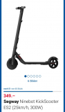 Ninebot ES2 für 349.- bei digitec (60 Stk.)