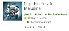 Sigi - Ein Furz für Melusina gratis statt 2.-  (Android/iOS)