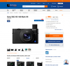 Sony DSC-RX 100 Mark VII Kompaktkamera für 999.-