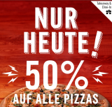 50% auf alle Pizzen bei Dominos ?