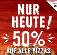 50% auf alle Pizzen bei Dominos ?