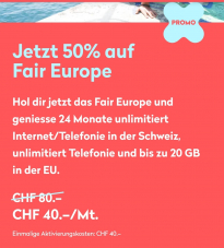 Wingo – 50% Rabatt auf das Fair Europe Abo für 24 Monate