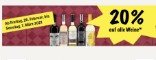 Coop: 20% auf alle Weine & Gratislieferung