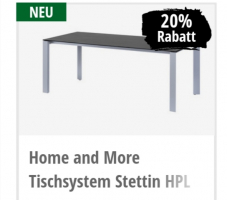 28% Rabatt auf die Gartentisch Serie Stettin bei Coop Bau & Hobby