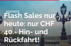 BONJOUR! - Zugticket nach Frankreich und zurück für nur 40.-. Nur heute gültig