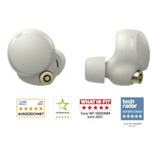 SONY WF-1000XM4S True Wireless Kopfhörer (In-ear, Silber)