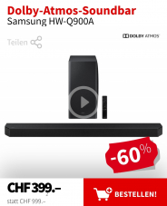 Dolby-Atmos-Soundbar Samsung HW-Q900A zum Bestpreis