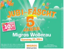 Regional SZ – Migros Wollerau – 10 CHF Gutschein ab 80 CHF Einkauf am Samstag 25.03.2023