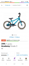 Kinder Velo - Academy Grade 3 bei Galaxus