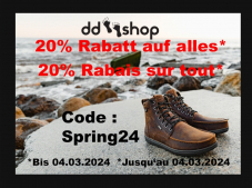 20% auf Barfussschuhe - dd-shop.ch