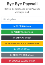 Bei Online-Zeitungen Paywalls umgehen
