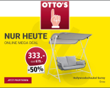 Nur Heute: Hollywoodschaukel Sunny (grau) zum halben Preis (Filialabholung)