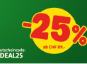25 Prozent sparen auf Futter & Snacks ab CHF 89.- Bestellwert bei Fressnapf