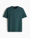 T-Shirt Regular Fit / Dunkles Blaugrün / 100% Baumwolle / XS-XXL / Baumwolle / in Filialen 45% Rabatt