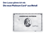 American Express Platinum + 75k Rewards-Punkte + 200 CHF Alpian-Guthaben